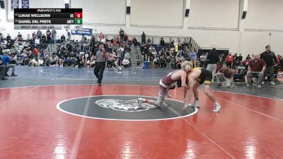 126 lbs Consi Of 8 #2 - Lukas Wellburn, Bristol Central vs Daniel Del Prete, Amity