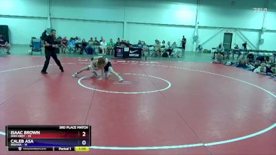 114 lbs Placement Matches (16 Team) - Isaac Brown, Ohio Grey vs Caleb Asa, Indiana