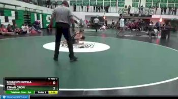 126 lbs Champ. Round 1 - Creedon Newell, Worland vs Ethan Crow, Thermopolis