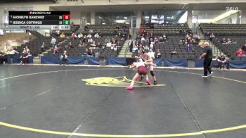 103 lbs Champ. Round 1 - Jackelyn Sanchez, Schreiner University vs Jessica Cottings, Linfield University