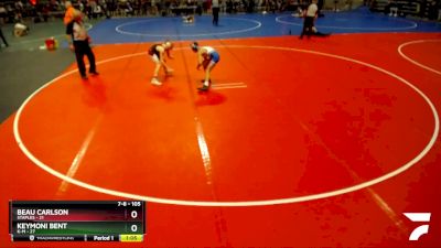 105 lbs Quarterfinal - Keymoni Bent, K-M vs Beau Carlson, Staples