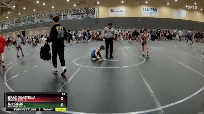 52 lbs Round 1 (6 Team) - Isaac Guastella, Brawler Elite vs KJ Hollis, New Kent WC