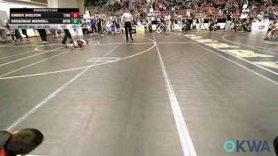 51 lbs Consolation - Ember Shelton, Team Tulsa Wrestling Club vs Renezmae Merrell, Mannford Pirate Youth Wrestling