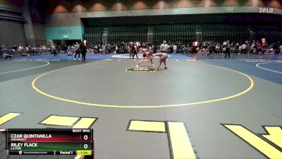 126 lbs Quarterfinal - Riley Flack, La Pine vs Czar Quintanilla, University