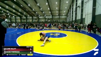 152 lbs Semifinal - Za`Lane Hulitt, WA vs Frances Porteous, WA