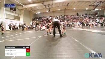 66 lbs Quarterfinal - Oak Wright, Dark Cloud Wrestling Club vs Pollix Tibbets, Pryor Tigers