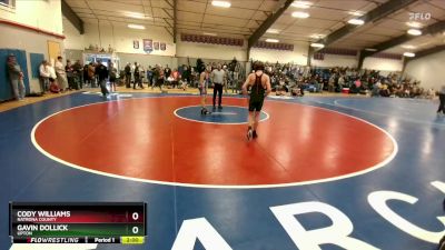 113 lbs Cons. Round 3 - Cody Williams, Natrona County vs Gavin Dollick, Upton