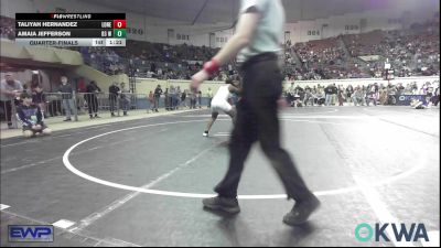 105 lbs Quarterfinal - Taliyah Hernandez, Lone Grove Takedown Club vs Amaia Jefferson, D3 Wrestling Cluib