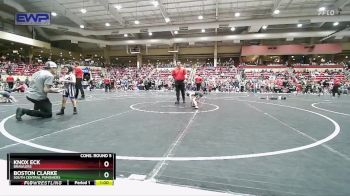52 lbs Cons. Round 5 - Knox Eck, Brawlers vs Boston Clarke, South Central Punishers
