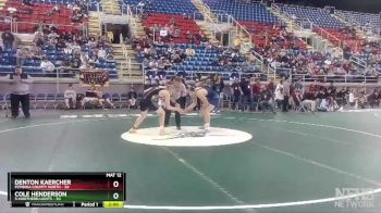 170 lbs Finals (8 Team) - Denton Kaercher, Pembina County North vs Cole Henderson, 5-Northern Lights