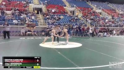 170 lbs Finals (8 Team) - Denton Kaercher, Pembina County North vs Cole Henderson, 5-Northern Lights