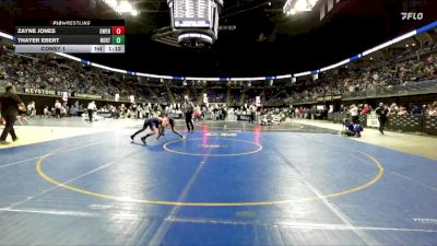 135 lbs Consy 1 - Zayne Jones, Owen J. Roberts vs Thayer Ebert, Northampton