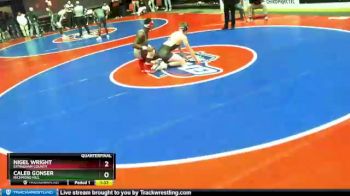 6 lbs Quarterfinal - Caleb Gonser, Richmond Hill vs Nigel Wright, Effingham County