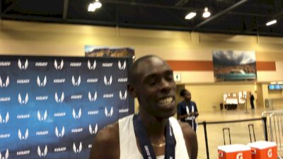 Paul Chelimo after an impressive 3k/1500 double