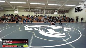 190 lbs Champ. Round 3 - Brent White, Snowflake vs Grady Lyons, Pinnacle