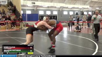 174 lbs Champ. Round 1 - Brandon Matthews, Seton Hill vs Nyiem Flucas, Shippensburg