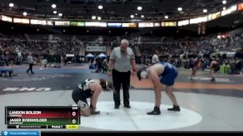 220 lbs Champ. Round 1 - Landon Bolson, Chiawana vs Jager Boekholder, Blackfoot