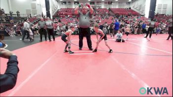 49 lbs Round Of 16 - Danger Shimonek, Pawhuska Elks Takedown vs Wrenland Roberts, Wesley Wrestling Club
