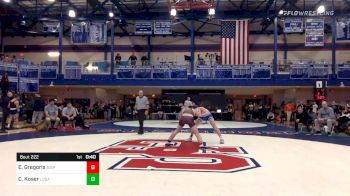 126 lbs Consi Of 8 #2 - Eli Gregoris, Big Spring vs Clayton Koser, Lower Dauphin