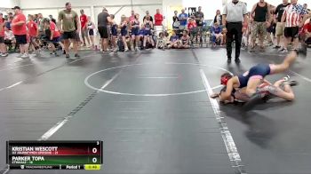 72 lbs Round 2 (4 Team) - Kristian Wescott, U2 Journeymen Uprising vs Parker Topa, CTWHALE