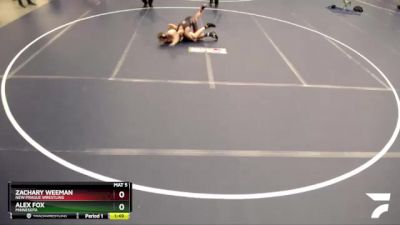 110 lbs Semifinal - Zachary Weeman, New Prague Wrestling vs Alex Fox, Minnesota