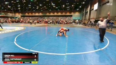 132 lbs Prelim - John Cartwright, Lebanon vs Orion Hill, Folsom