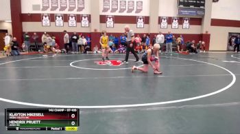 97-105 lbs 7th Place Match - Klayton Mikesell, Webo Youth WC vs Hendrix Pruett, Avon WC