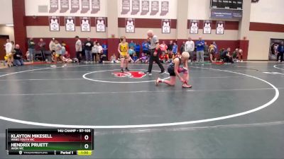 97-105 lbs 7th Place Match - Klayton Mikesell, Webo Youth WC vs Hendrix Pruett, Avon WC