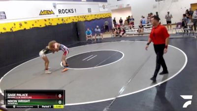 126 lbs Cons. Round 2 - Nixon Wright, Warriors vs Gage Palace, Payson Club Wrestling