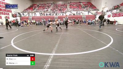 67 lbs Quarterfinal - Walker Diaz, Shelton Wrestling Academy vs Mikael Maine, Lexington Wrestling Club