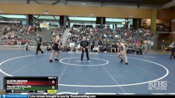 175 lbs Semifinals (8 Team) - Talon McCollom, Edmond North vs Austin Brown, Broken Arrow Hs