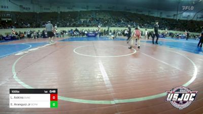 100 lbs Consi Of 16 #2 - Landry Askins, Duncan Demon Wrestling vs Esteban Aranguiz Jr, South Central Punisher Wrestling Club