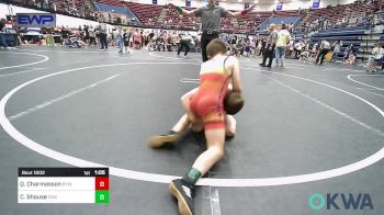 76 lbs Round Of 16 - Quade Charmasson, Bristow Youth Wrestling vs Coleman Shouse, Cowboy Wrestling Club