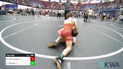 76 lbs Round Of 16 - Quade Charmasson, Bristow Youth Wrestling vs Coleman Shouse, Cowboy Wrestling Club