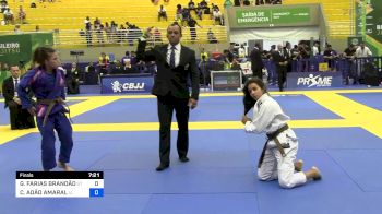 GRASIELLE FARIAS BRANDÃO vs CLARICE ADÃO AMARAL 2024 Brasileiro Jiu-Jitsu IBJJF