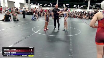 84 lbs Round 2 (8 Team) - Brooke Dixon, U2 Women Of The Uprising vs Abigail Neidig, 84 Athletes