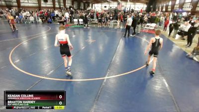 80 lbs Champ. Round 2 - Keagan Collins, Sanderson Wrestling Academy vs Braxton Hardey, Roy Wrestling Club