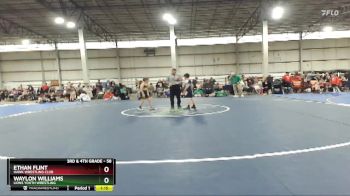 58 lbs Quarterfinal - Waylon Williams, Lions Youth Wrestling vs Ethan Flint, Hawk Wrestling Club