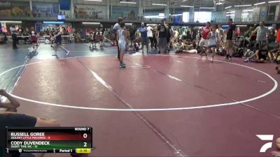 85 lbs Round 8 (10 Team) - Bradley Bauman, Short Time WC vs Landon Aliff, SVRWC Black