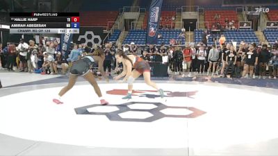 155 lbs Champ. Rd Of 128 - Hallie Harp, TX vs Amirah Abegesah, MD