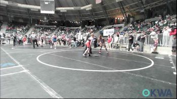 80 lbs Consi Of 16 #2 - Carsen Higgs, Claremore Wrestling Club vs Reilas Sanchez, Locust Grove Youth Wrestling