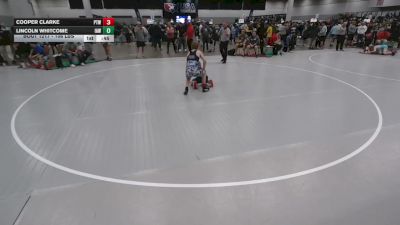 106 lbs Cons. Rd Of 64 - Cooper Clarke, Patton Trained WC vs Lincoln Whitcome, Immortal Athletics WC