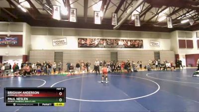 80 lbs Cons. Semi - Brigham Anderson, American Fork Cavemen vs Paul Neslen, WEBER WARRIOR WRESTLING