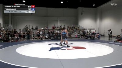130 lbs Cons. Round 4 - James Hustoles, NMU-National Training Center vs Max Balow, Viking RTC