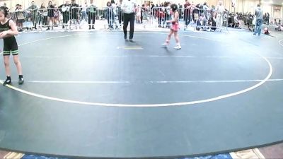 58 lbs Consolation - Makenzie Santiago, Top Rank HAC vs Audrey Amerson, Shootbox WC