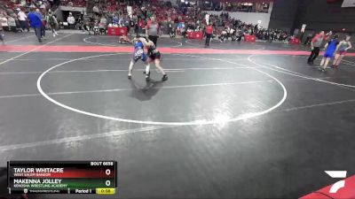 95 lbs Semifinal - Taylor Whitacre, West Salem Bangor vs Makenna Jolley, Kenosha Wrestling Academy