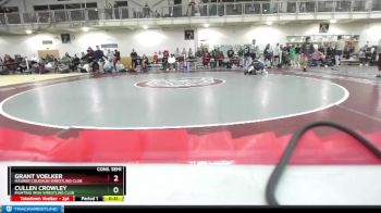 126 lbs Cons. Semi - Grant Voelker, Maurer Coughlin Wrestling Club vs Cullen Crowley, Fighting Irish Wrestling Club