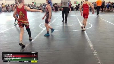 84 lbs Round 2 (4 Team) - Brendan Barnett, Jacket WC vs AJ Pifer, Roughhouse