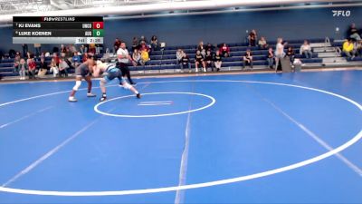 141 lbs Cons. Round 5 - Luke Koenen, Augustana (SD) vs Kj Evans, Northern Colorado