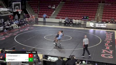 157 lbs Finals (2 Team) - Tyler Badgett, The Citadel vs Joshua Greenwood, Morgan State